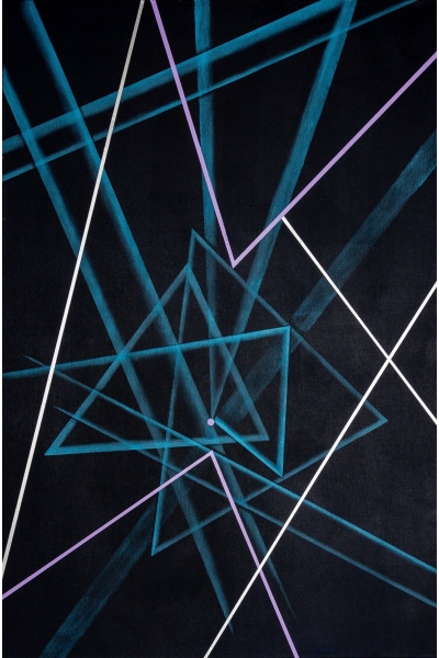 AURORA 120x80 cm NOWOCZESNY, GEOMETRYCZNY OBRAZ NA PŁÓTNIE